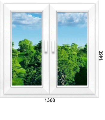 продажа двустворчатого окна пвх