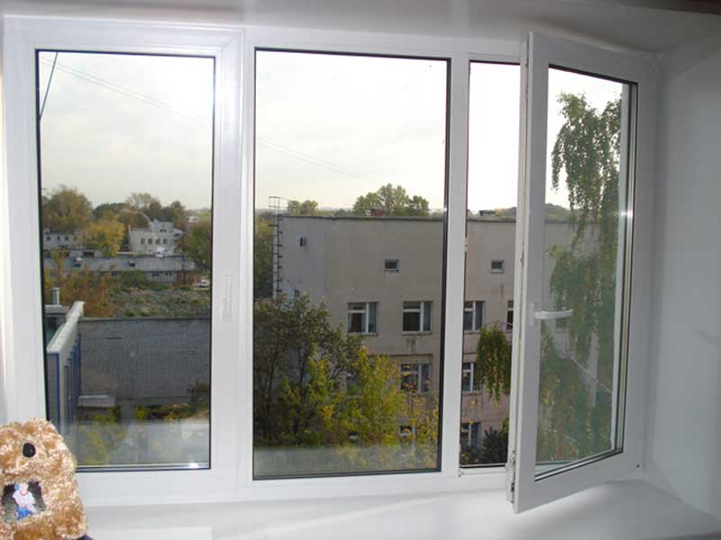 установленное окно пвх